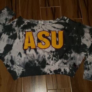 Tie dye crop pullover